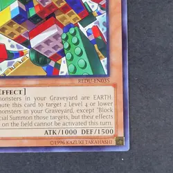 Yugioh TCG - 1x Block Golem - REDU-EN035 - NM - Common - 1st Ed - Rock - 2012 - Image 4