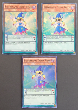 Yugioh TCG - 3x Performapal Trump Witch - FUEN-EN048 - Super Rare, 1st - NM 2017 - Image 1