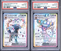 Pokemon Umbreon & Espeon Promos SVP176 SVP175 Sequential Cert PSA 10 - Image 1