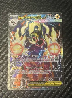 Pokemon TCG Mega Eelektross EX 278/217 Evolutions Secret Rare Full Art Holo - Image 2