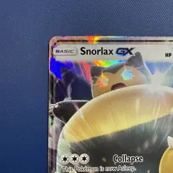 Pokemon Snorlax GX SM05 Sm Holo Light Play LP - Image 2