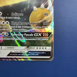 Pokemon Snorlax GX SM05 Sm Holo Light Play LP - Image 4