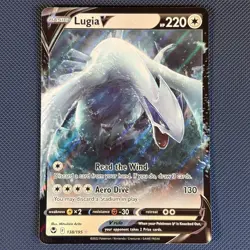 Lugia V 138/195 - Silver Tempest - Rare Holo V Pokemon Card - NM - Image 1