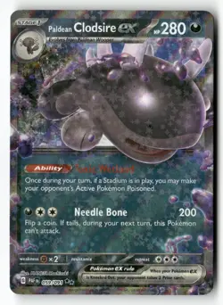 Paldean Clodsire ex 059/091 Double Rare Paldean Fates Pokemon Near Mint - Image 1