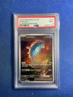 2023 POKEMON SVI EN-SCARLET & VIOLET ILLUSTRATION RARE #207 DONDOZO PSA 9 - Image 1