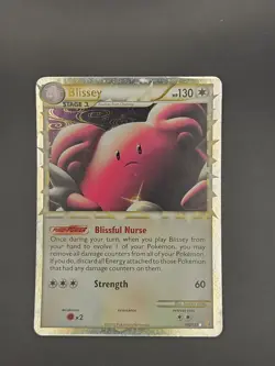 Pokemon TCG Blissey Prime Heartgold & Soulsilver 106/123 Holo Holo Rare Prime - Image 1