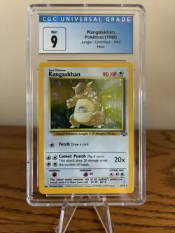 Pokemon TCG Kangaskhan 05/64 Jungle Holo Rare Graded CGC 9 PSA - Image 1