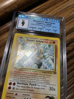 Pokemon Giovanni's Machamp 6/132 Gym Challenge Holo CGC 9 PSA All 9s Subgrades - Image 2
