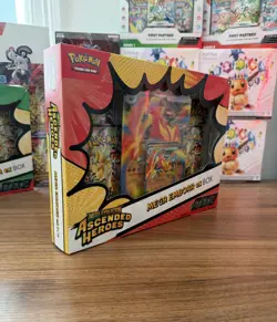 Pokemon Ascended Heroes Mega Emboar Ex Box Brand New Sealed - Image 3