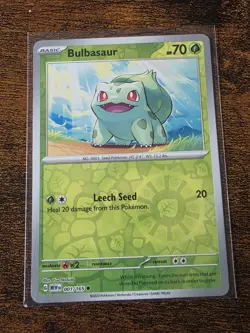 Bulbasaur (Reverse Holo)- Pokemon -SV: Scarlet & Violet 151- Common - 001/165 NM - Image 1