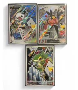 Series 2 Pokemon First Partner Illustration - Snivy 049, Tepig 050, Oshawott 051 - Image 1