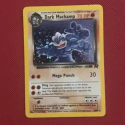Pokemon TCG Dark Machamp Team Rocket 10 Holo Unlimited Rare HP Bend (see Pics) - Image 1