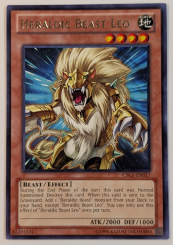 Yugioh TCG -1x Heraldic Beast Leo - CBLZ-EN017 - NM/LP - Unlimited Edition 2013 - Image 1