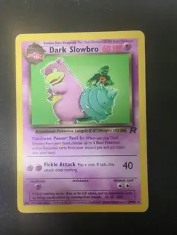 Dark Slowbro 29/182 Team Rocket Polemon TCG Dmg - Image 1