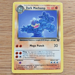 Dark Machamp 27/82 Pokemon Card TCG (LP) Team Rocket Non-Holo Vintage Unlimited - Image 1