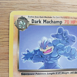 Dark Machamp 27/82 Pokemon Card TCG (LP) Team Rocket Non-Holo Vintage Unlimited - Image 3