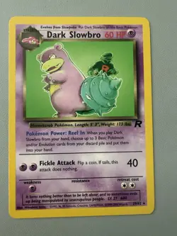 Pokemon Dark Slowbro 29/82 Non-Holo Card Team Rocket Set, WOTC, NM Condition - Image 1
