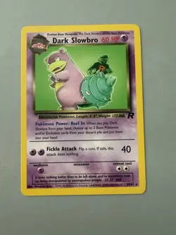 Pokemon Dark Slowbro 29/82 Non-Holo Card Team Rocket Set, WOTC, NM Condition - Image 4