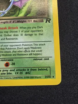 Pokemon TCG Dark Golbat non-Holo Card Team Rocket Series 24/82 Rare - NM- / LP+ - Image 5