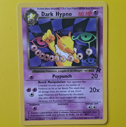 Wizards of the Coast Pokemon TCG Team Rocket Dark Hypno 26/82 Rare 1999 60HP EN - Image 1