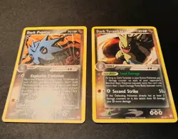 Dark Tyranitar 20/109 + Dark Pupitar 40/109-Team Rocket Returns ENG- Rare - 2004 - Image 3