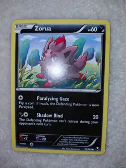 Zorua 70/108 Common – BW: Dark Explorers (2012) – LP - Image 1