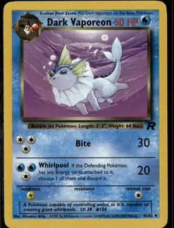 VLP - Dark Vaporeon #45/82 | Uncommon | Team Rocket - Image 1
