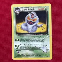 Pokemon TCG Dark Arbok Team Rocket Regular Non Holo 19/82 HHHP 😅 severe damage! - Image 1