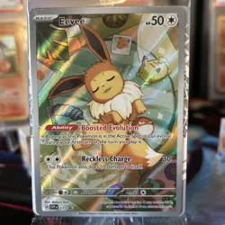 Pokemon Eevee SVP 173 Prismatic Evolutions ETB Black star Promo Sealed - Image 1