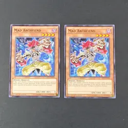 Yugioh TCG - 2x Mad Archfiend - YS15-ENL08 - NM - 1st Common - Saber Force, 2015 - Image 2