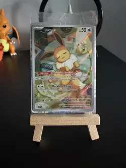 Pokemon Eevee SVP 173 Prismatic Evolutions Black Star Promo Card Sealed - Image 1