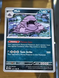 Muk 127/198 Uncommon Scarlet & Violet Pokemon Card - Image 1