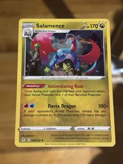 Salamence 109/203 Evolving Skies Rare Holo Holo Pokemon Card - Image 1