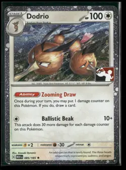 Dodrio - 085/165 Prize Pack Series Cards - NM - Image 2