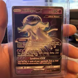 Pokemon TCG Nihilego GX Ultra Rare Card 49/111 Crimson Invasion - Image 1