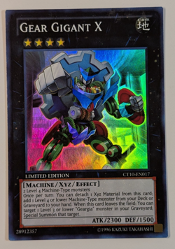 Yugioh TCG - 1x Gear Gigant X - CT10-EN017 - Limited Edition - LP - Super Rare - Image 1