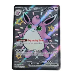 Wigglytuff ex 222/091 Paldean Fates Shiny Rare Full Art Holo Pokemon Card NM/M - Image 1