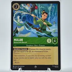 Mulan Resourceful Recruit 69/204 Super Rare Lorcana Winterspell NM Card - Image 1