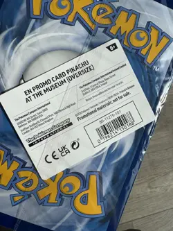 Pikachu At The Museum OVERSIZED Promo Card - Natural History Museum - SEALED - Image 3