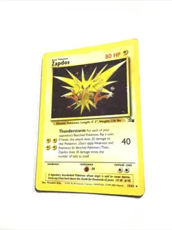 ZAPDOS - 15/62 - Fossil - Holo - Pokemon Card - HP - Image 1