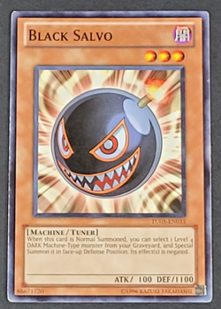 Yugioh TCG - Black Salvo - TU05-EN015 - LP - Unlimited Ed- Common - Dark - 2011 - Image 1