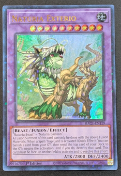 Yugioh TCG - 1x Naturia Exterio - HACI-EN119 - NM - 1st Edition Ultra Rare 2022 - Image 1