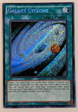 Yugioh TCG - 1x Galaxy Cyclone - MP16-EN027 - NM 1st edition - Secret Rare 2016 - Image 1