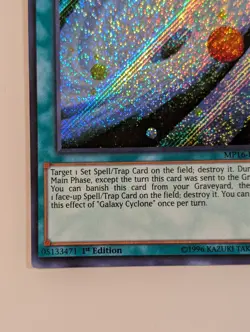 Yugioh TCG - 1x Galaxy Cyclone - MP16-EN027 - NM 1st edition - Secret Rare 2016 - Image 5