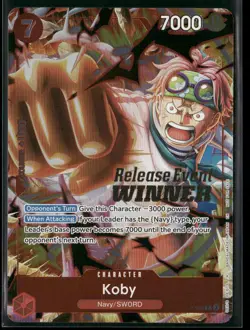Koby (OP12 Release Event Winner) P-092 - One Piece TCG Promotion Cards PR - Image 1