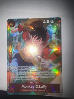 Monkey D Luffy Alternate Art OP12-015 English SR Legacy Master One Piece Card - Image 1