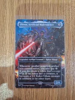 Ultron, Artificial Malevolence (Borderless) (0344) [Marvel Super Heroes] NM MtG - Image 1