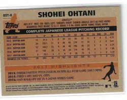2018 Topps Chrome #83T-6 Shohei Ohtani RC 1983 Topps REFRACTOR - NM-MT - Image 2