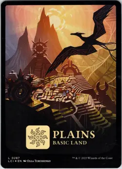 Plains (0287) 287 Land The Lost Caverns of Ixalan Magic: The Gathering Foil NM - Image 1
