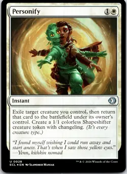 Personify 28 Uncommon Lorwyn Eclipsed Magic: The Gathering Foil Near Mint - Image 1